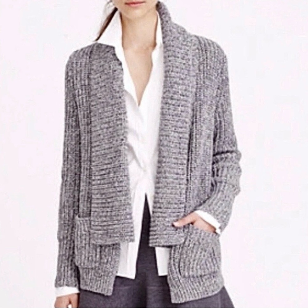 JCrew marled rib knit cardigan